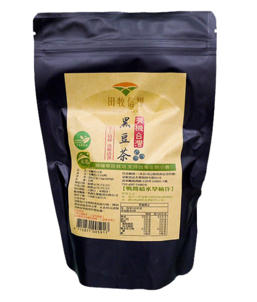W【田牧信糧】【雜糧】有機黑豆茶300g 新包裝